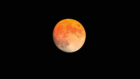 lapso de tiempo de luna llena iluminada en el cielo nocturno