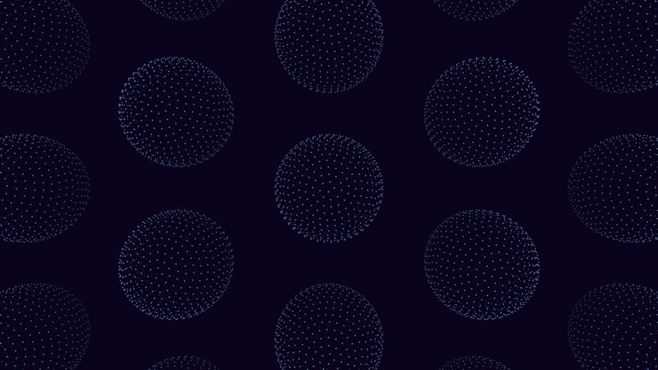 Sleek black and blue circle pattern