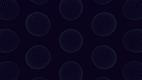 sleek black and blue circle pattern