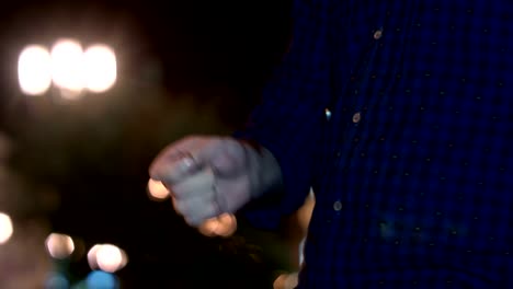 hand ready to flip coin
