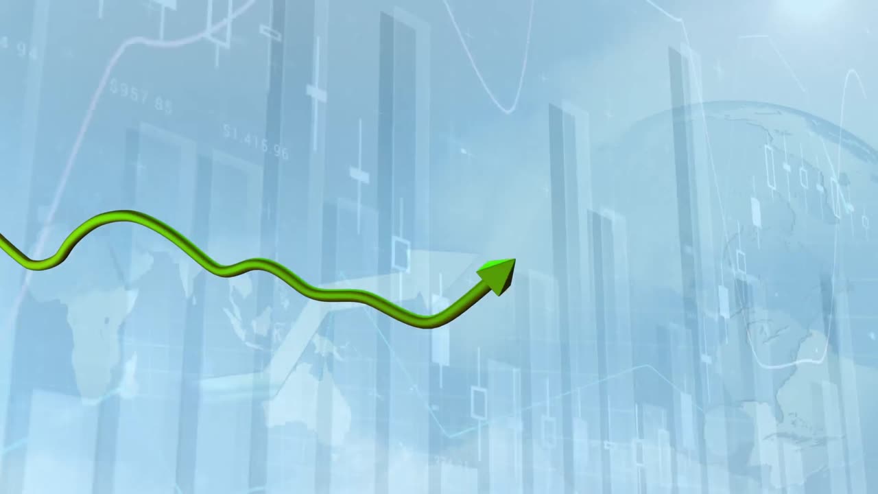 Chart showing changing statistics