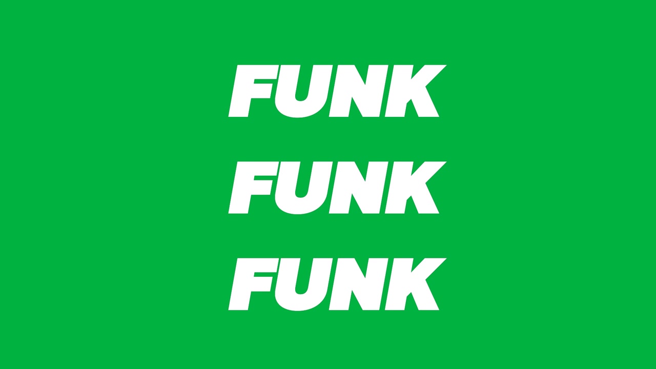 白色背景上重複顯示白色字母「funks」文字的動畫。