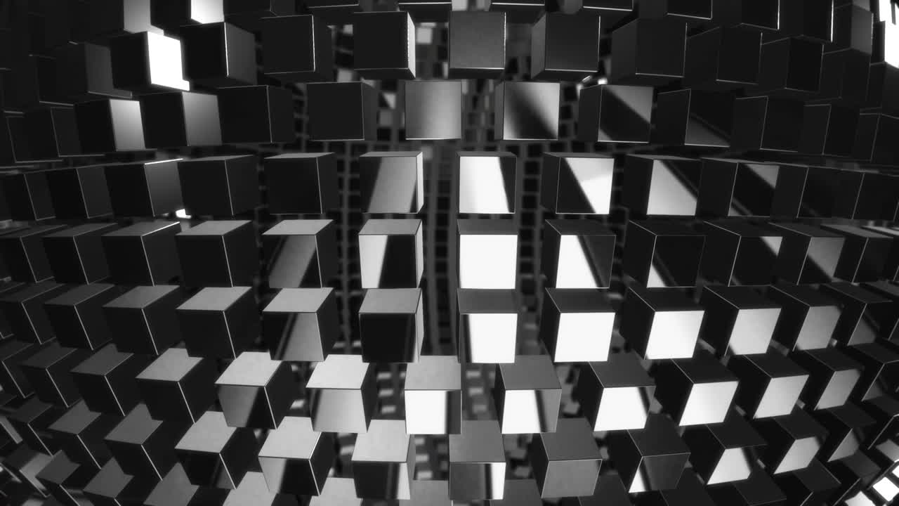 fondo cromado geométrico abstracto de 4k