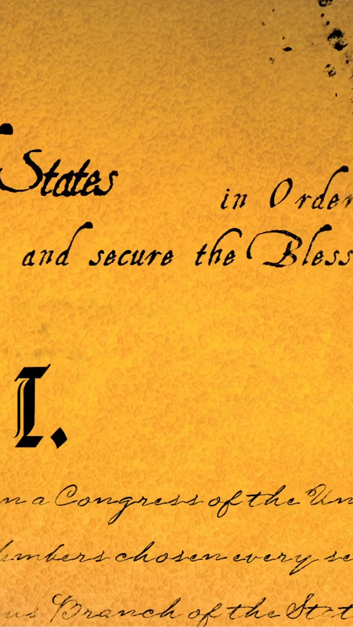 Written constitution of the United States 4k