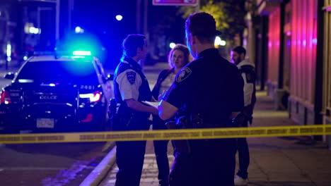 Police Investigation at Night