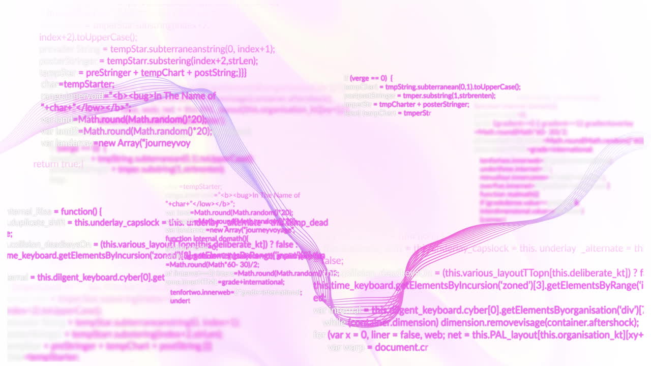 Animation of data processing over liquid flowing