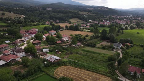 Pueblo-De-Campo-Rural-Vista-Aérea