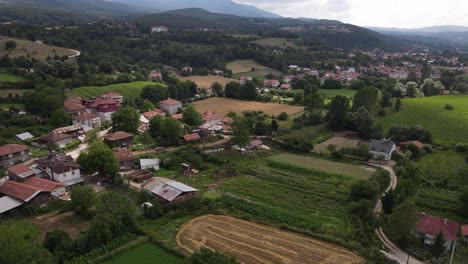 vista aérea rural campo aldea
