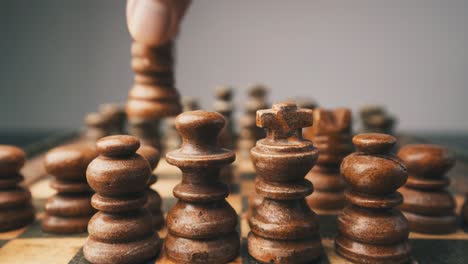 chess board game close-up shot