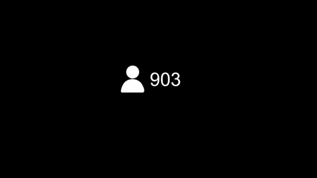 Social Media Follower Count Increasing with Person Icon