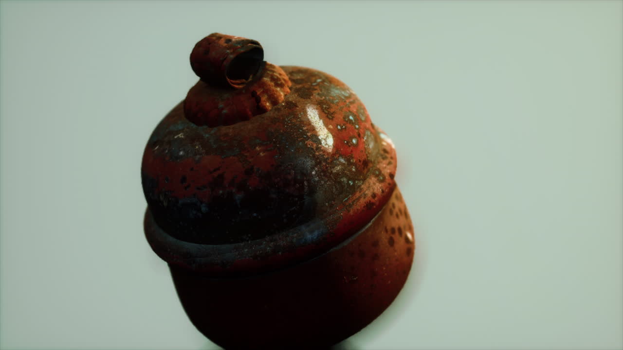 опасность старый ржавый газовый контейнер