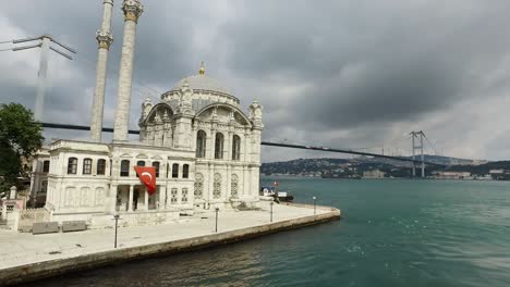 ortakoy mosque and bosporus bridge building in turkey istanbul