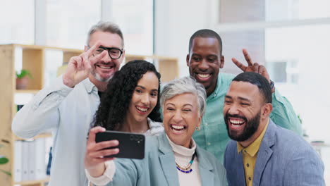 creative group, selfie and team building