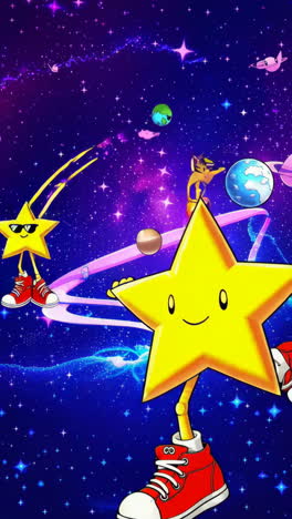 dancing stars in hyperspace