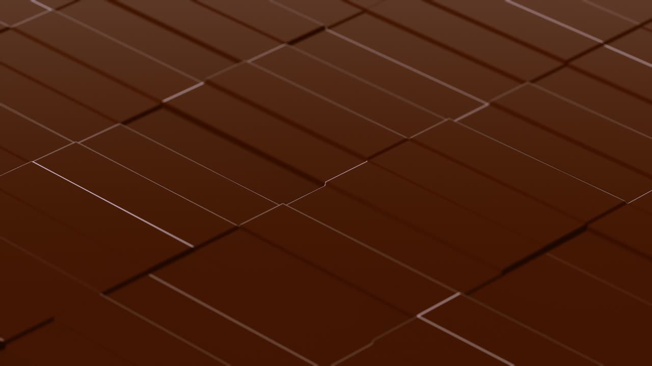 azulejos rectangulares de chocolate con fondo en movimiento