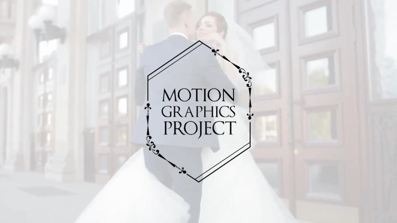 Elegantes Paket für Hochzeitstitel und Motion Graphics