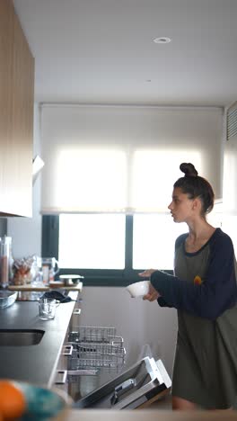 woman preparing food in kitchen