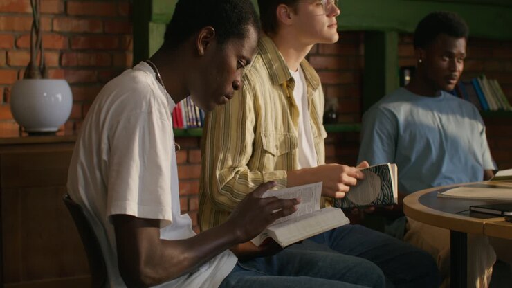Group of Students Studying Together
