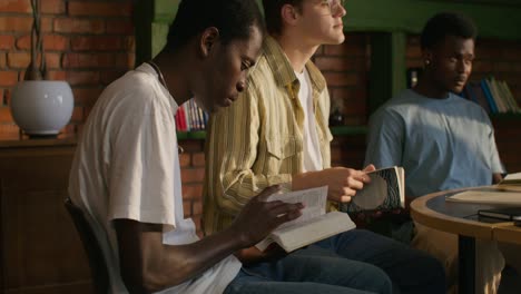 group of students studying together