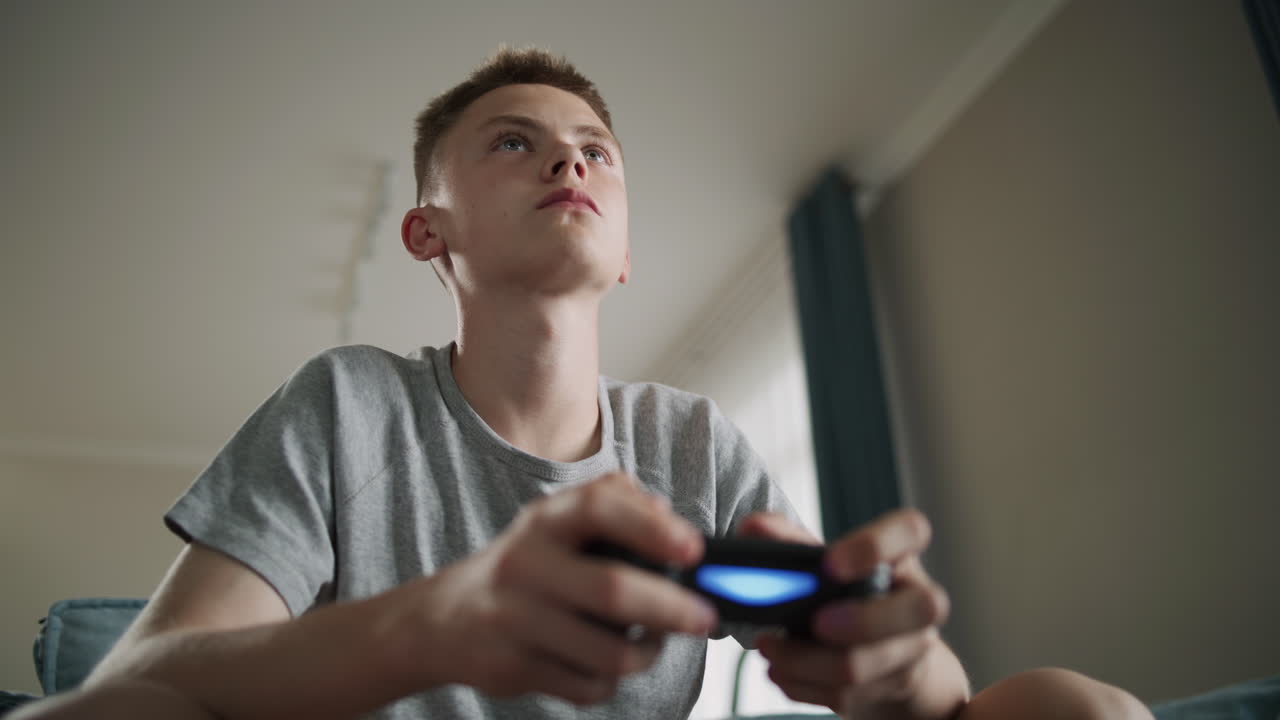 Teenager Playing Video Games