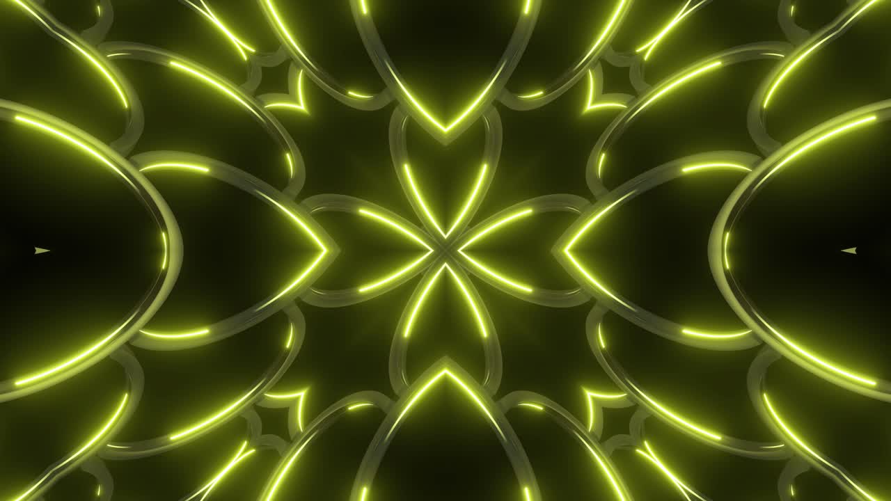 Abstract Neon Geometric Pattern