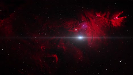 red nebula in the great universe