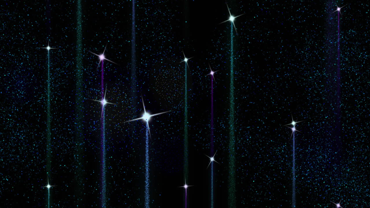 검은 바탕의 불꽃놀이 위의 2023 텍스트의 애니메이션