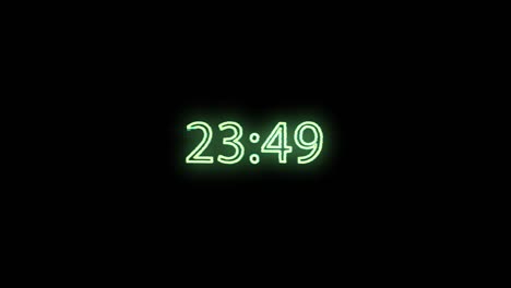 digital clock displaying time 23:45 and 23:35