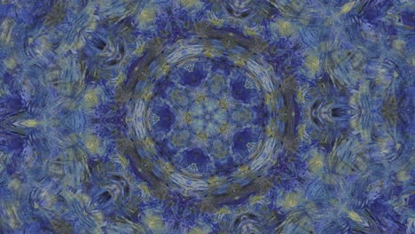 blue abstract kaleidoscope