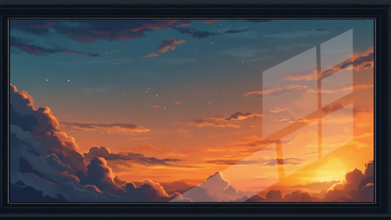 Un'alba mozzafiato su un orizzonte nuvoloso, che cattura il bellissimo bagliore dell'alba con colori che dipingono il cielo in una melodica esposizione dell'opera d'arte della natura.