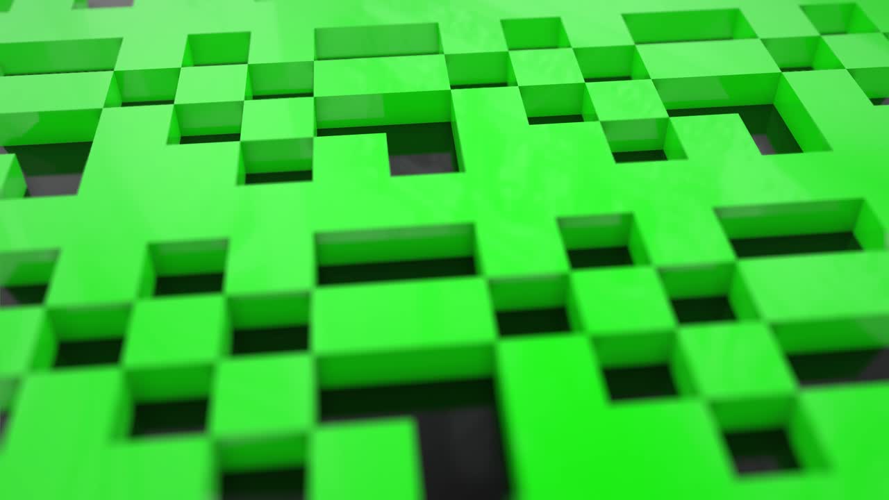 los bloques de píxeles de fondo de la pantalla de juego 3d de plástico visualización digital voxel