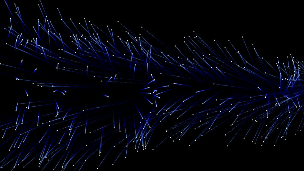 Moving particles beautiful. Blue tint. Seamless loop. More colors available - check my portfolio