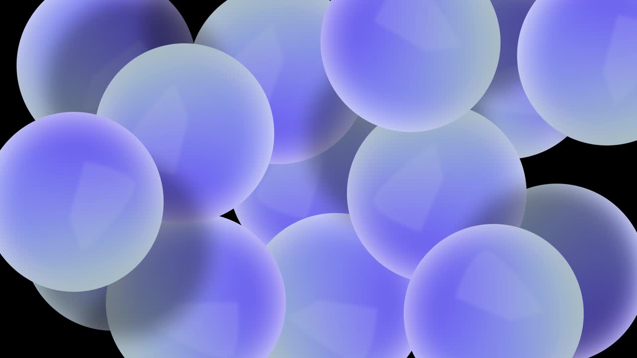 Abstract Sphere Balloons or Balls Wiggle Funny Background