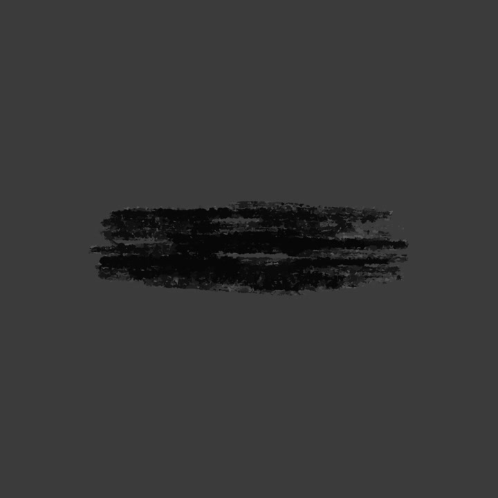 Pennellata a gesso nero su sfondo grigio scuro