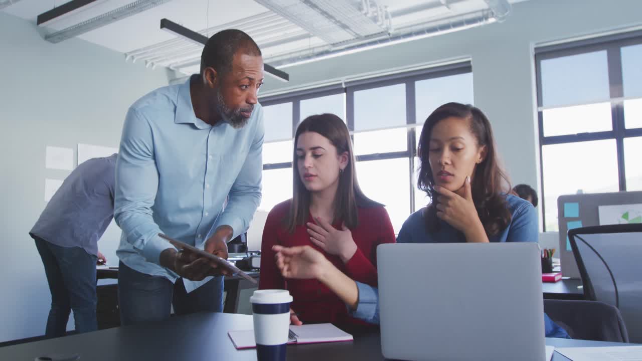 Business people working in modern office