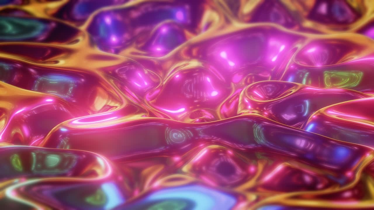 Sfondo liquido iridescente con superficie ondulata