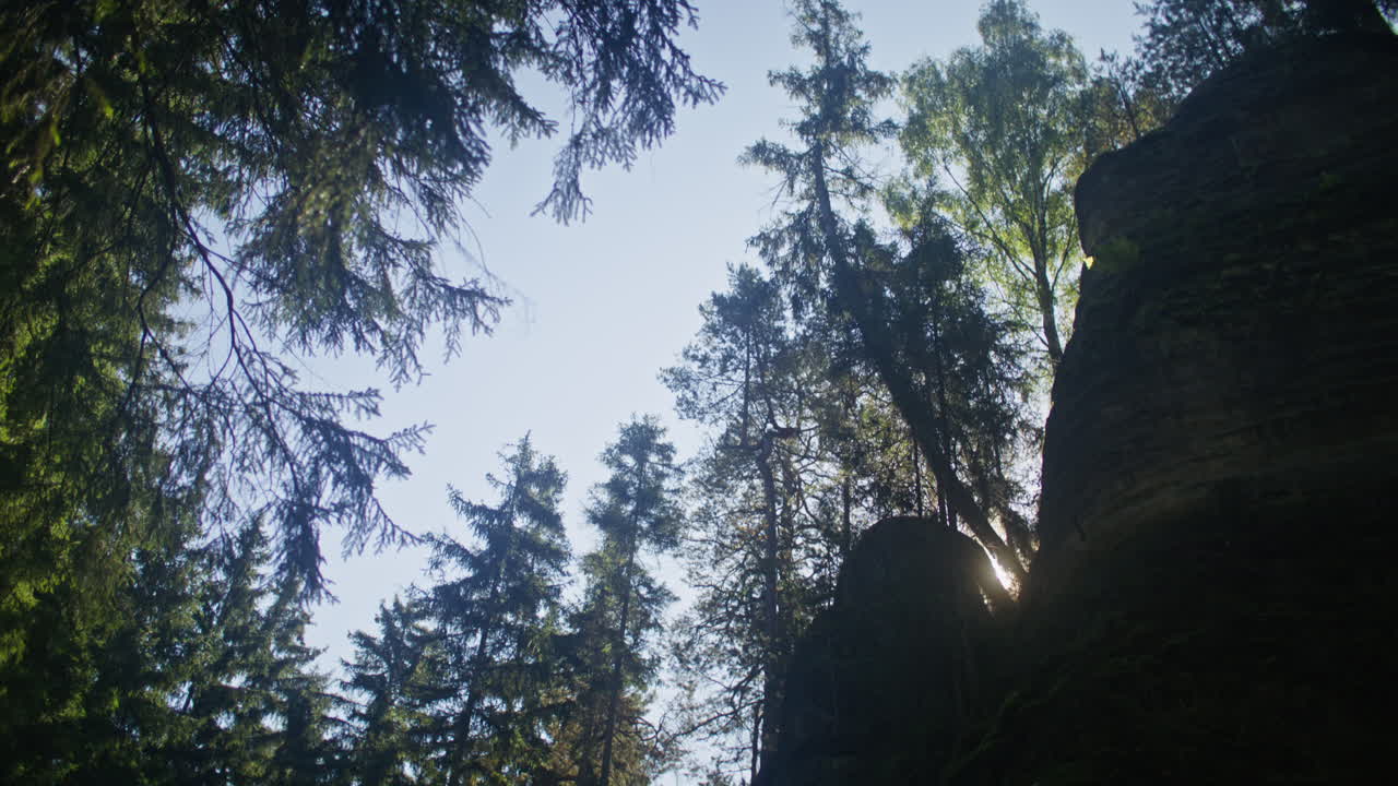 A natural stone formations called a "Stone Town" in Czech Republic