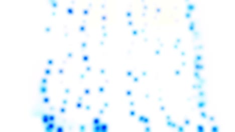 círculos azules borrosos y parpadeantes sobre un fondo blanco. textura gráfica de copos de nieve abstractos.