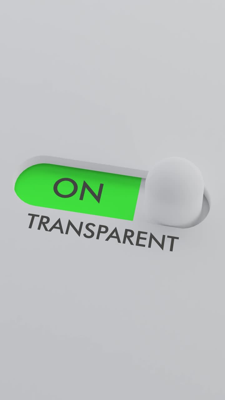 encendiendo el interruptor transparente vídeo vertical