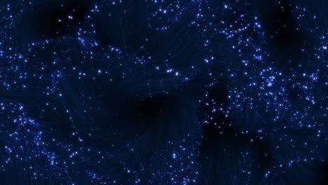abstract elegant glowing blue optical fibers loop background