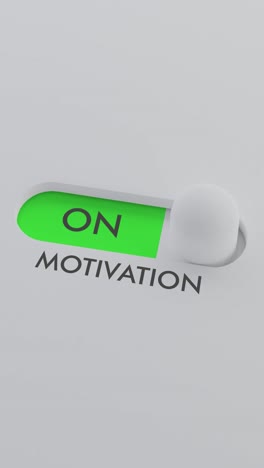 aktivieren des motivationsschalters vertikales video