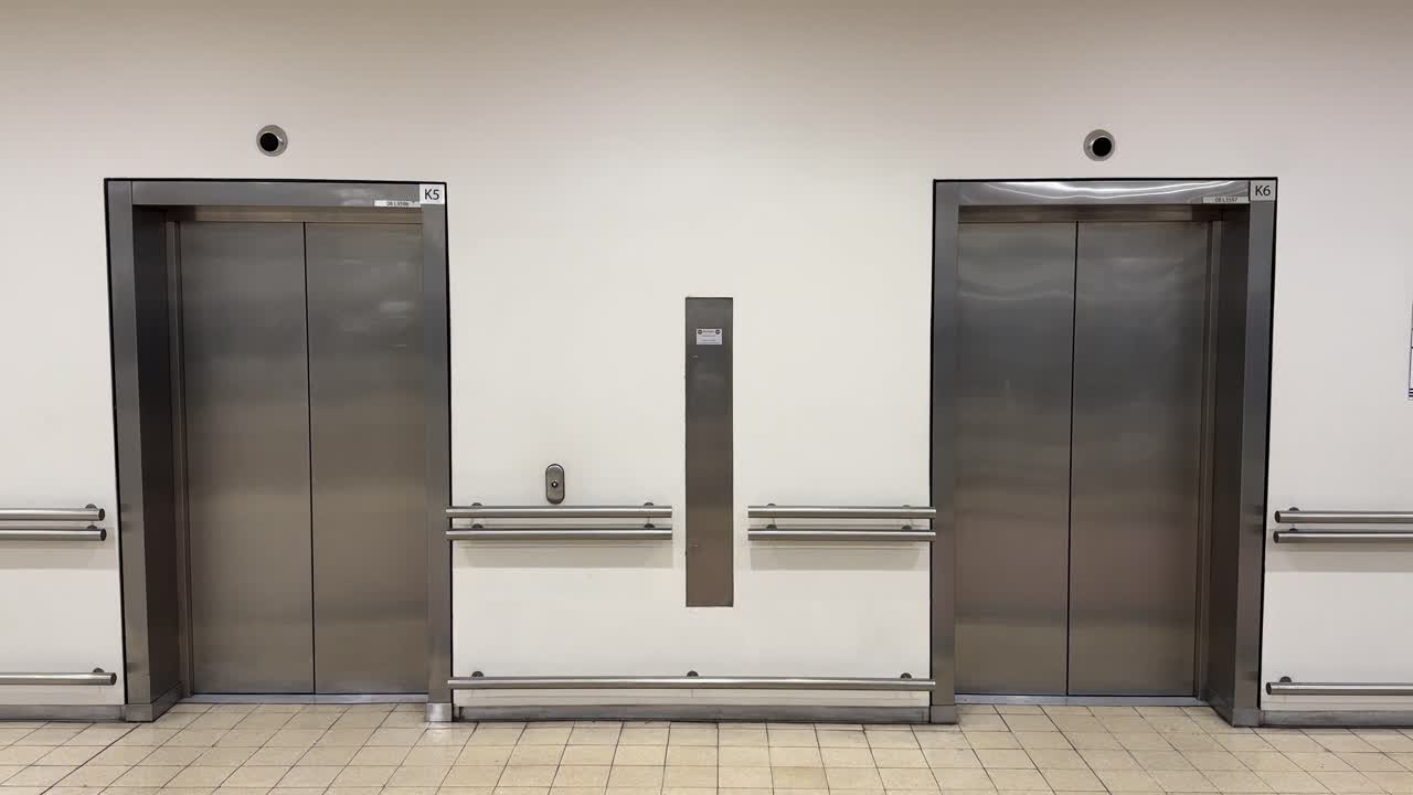 2 elevators in a business office block in Cape Town. Note this could be anywhere in the world