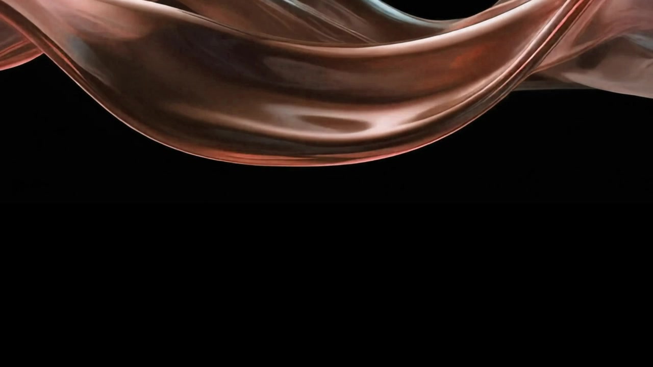 Abstract Flowing Liquid Silk Fabric Animation