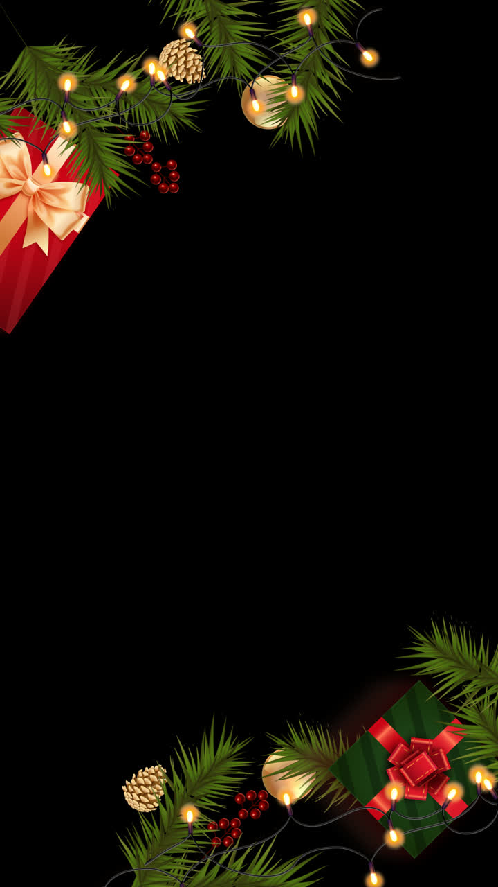 fondo de navidad con adornos