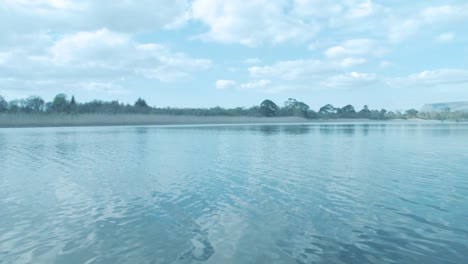 beautiful glide across river scenic summer peaceful setting