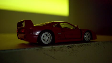 ferrari f40 model car at night