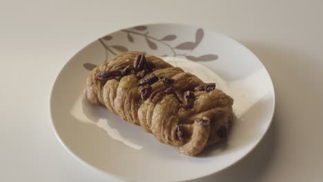 delicious pecan pastry on a plate