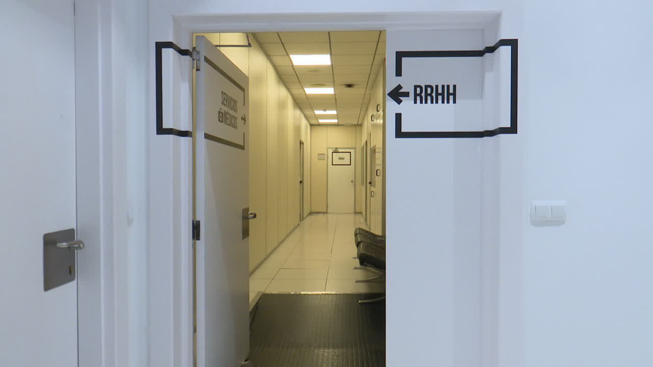 Empty Office Corridor