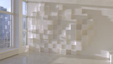 Woman-having-video-chat-in-empty-flat