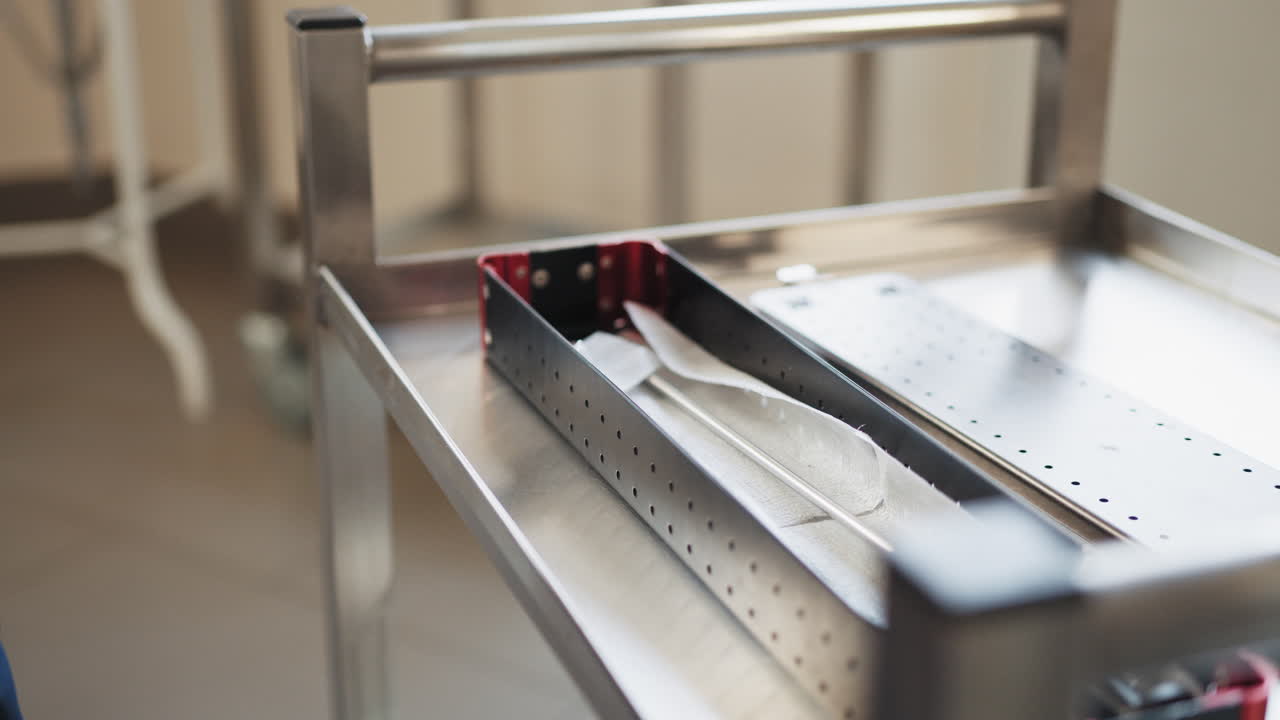 마차에 탑재 된 의료 용품